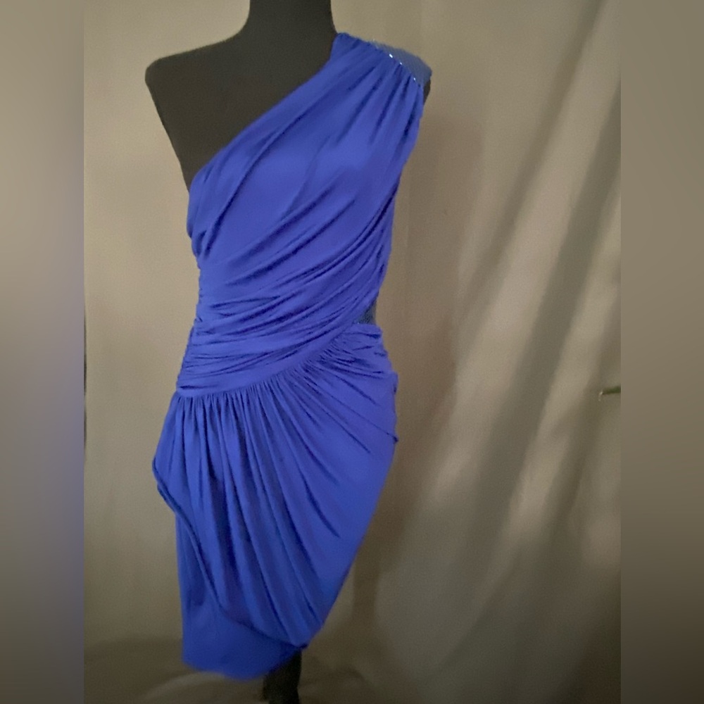 2b Bebe one shoulder sequin detail dress